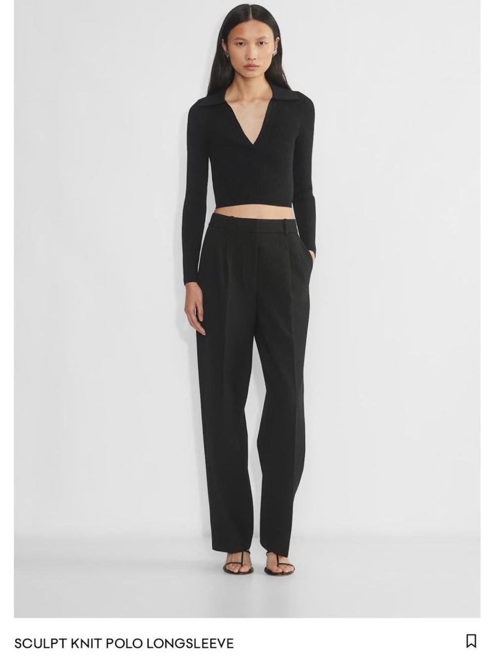 Aritzia sculpt knit long sleeve